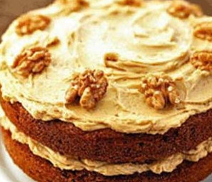 Торт творожный с орехами