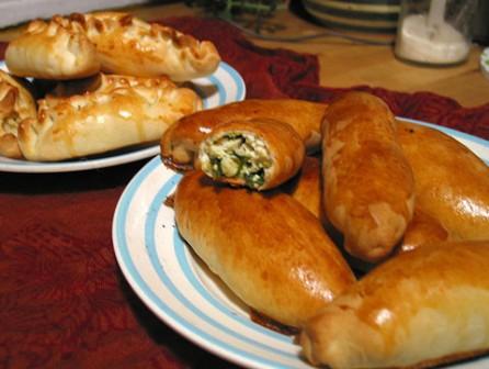 Пирожки с грибами и рисом