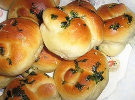  Булочки с чесноком