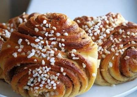  Булочки розовые