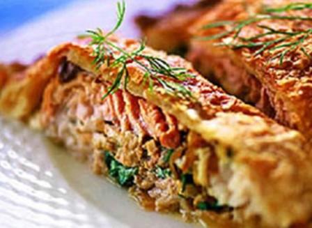 пирог с овощами, курицей и грибами  