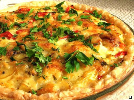 пирог с кабачками и сыром